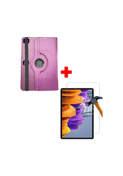 Vorcom Sx Pro Universal Kancalı Tablet Kılıfı + Nano Esnek Ekran Koruyucu