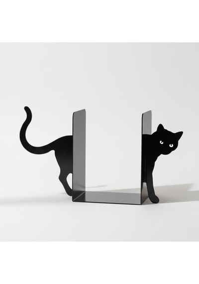 Kedi Temalı Kitap Tutucu Modern Dekor Ürünü