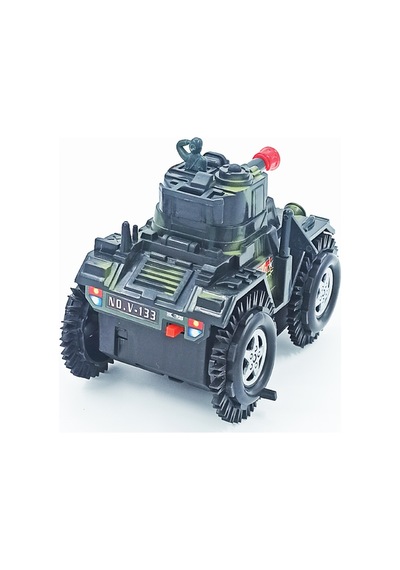 Takla Atan Pilli Işıklı Çılgın Tank 12Cm Oyuncak Takla Atan Tank