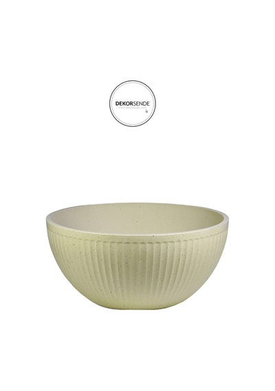 Plastik Saksı Krem 40 Cm