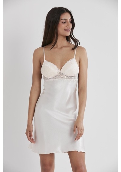 Pierre Cardin 600 Kadın Saten Dantelli Gecelik (534724713)