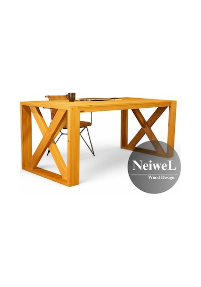 Neiwel Diaz Doğal Ahşap Ofis Ve Çalışma Masası x 80 x 140 Açık Ceviz