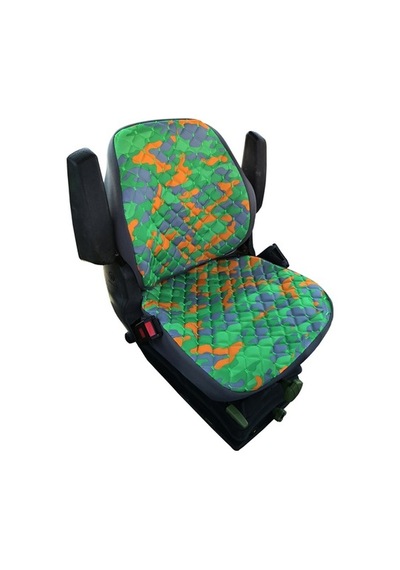 John Deere Traktör Koltuk Kılıfı- Yeşil Kamuflaj - Ithal Impertex