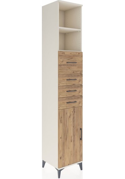 Hyperion Dolap 3 Raflı 4 Çekmeceli Tek Kapaklı 44x44x243 Ayta... Aytaşı