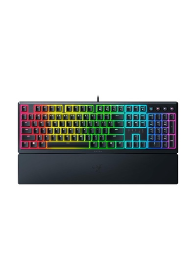 Ornata V3 - Düşük Profilli Oyun Klavyesi Hibrit Mecha-membran Anahtar, Uv Kaplamalı Tuş Başlıkları, Manyetik Yumuşak Dokunuşlu Bilek Dayanağı, Rgb Chroma Abd Düzeni Siyah