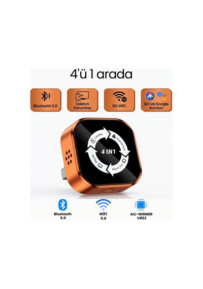 Tr 4'ü 1 Arada Carplay Araç Multimedya Sistemi Android Auto/carplay/mirror Link/airplay