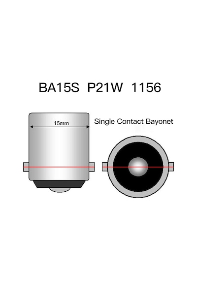 Sentinel Ba15s/93/1156 P21w 12v Halojen Fren Park Ampulü Tek Duy 2 Adet Turuncu Ona344