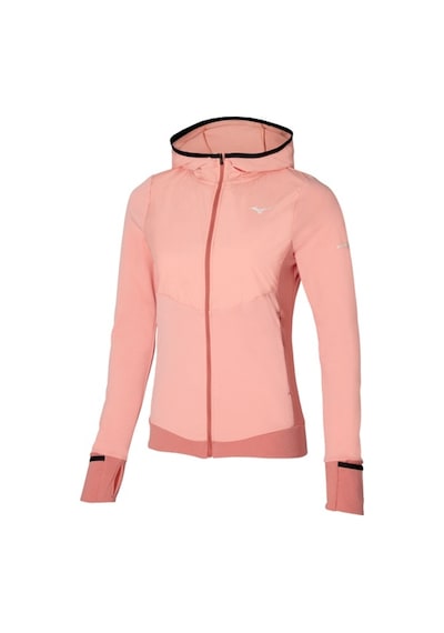 Mizuno Warmalite Hybrid Kadın Tam Fermuarlı Sweatshirt Pembe