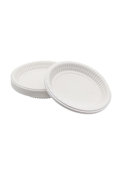 Plastik Tabak 100'lü 17 Cm Beyaz Kullan At Tabak Diğer