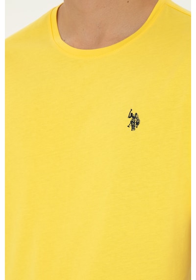 U.S. Polo Assn. Erkek Sarı Basic Tişört 50279632-VR044