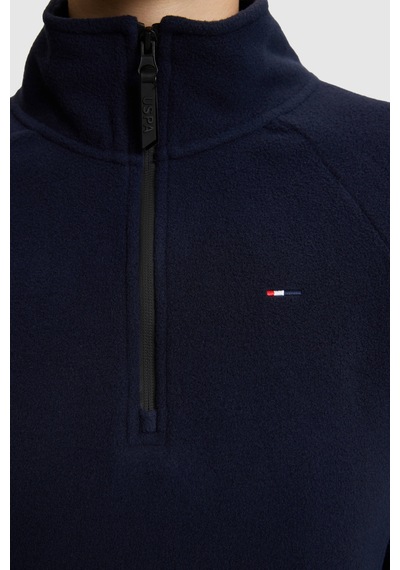 U.S. Polo Assn. Kadın Lacivert Yarım Fermuarlı Sweatshirt 50329013-vr033