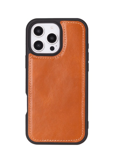 Bloomcase Apple Uyumlu iPhone 16 Pro Max Leopard Hakiki Deri Cüzdanlı Telefon Kılıfı Leopar - Pembe