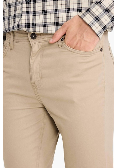 DeFacto Yazlık Gabardin Chino Kanvas Pantolon Slim Fit Dar Kesim Dar Paça Cepli B2089AX25SPBG129