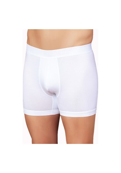 Şahinler E031 6 Adet Likralı Erkek Boxer Beyaz