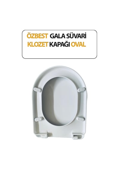Klozet Kapağı, Duvara Sıfır, Gala Süvari, Hijyenik, Basit Kurulum Tak Kullan Beyaz