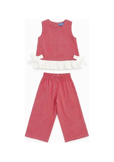 Poala Kids Paris Pembe Kareli Takım