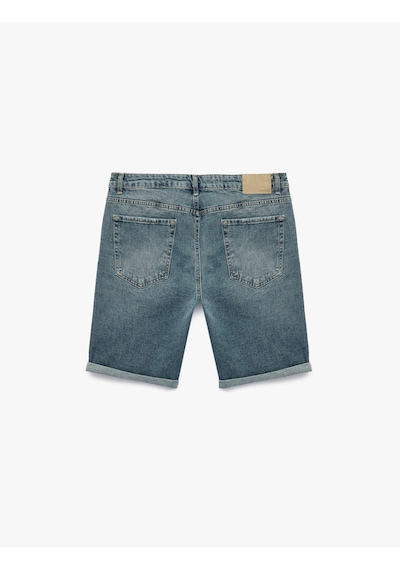 Koton Pamuklu Normal Bel Cepli Slim Fit Jean Şort İndigo Stone 6sam40038nd İndigo - Taş Rengi Koton Pamuklu Normal Bel Cepli Slim Fit Jean Şort İndigo Stone 6sam40038nd İndigo - Taş Rengi