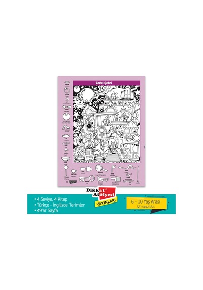 Pembelimon Hidden Pictures Gizli Resimler 4'Lü Set