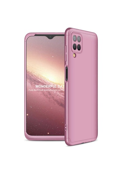 Galaxy A12 Kılıf Zore Ays Kapak Rose Gold