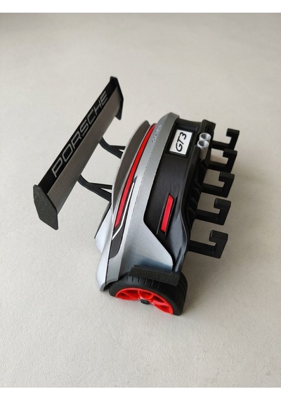 Gt3 Rs Tasarımlı Duvar Anahtarlığı - Spor Araba Modeli 5 Askılı Dekoratif Anahtar Standı
