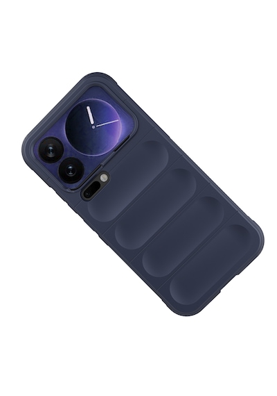 Xiaomi 17 Pro Max Kılıf Kamera Korumalı Esnek Tpu Oyuklu Arka Yüzey Tasarımlı Silikon Kapak Lacivert