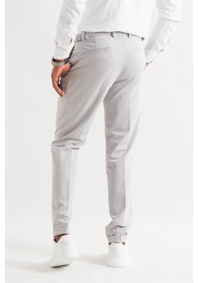 Slimfit Çift Pileli Duble Paça Kemer Detaylı Yazlık Erkek Kumaş Pantolon 001