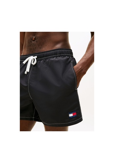 Tommy Hilfiger Erkek Tj Medium Drawstring Solid Mayo-16224 Siyah