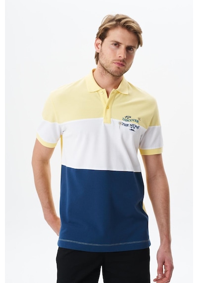 AR-MA Arma Erkek Regular Fit % 100 Pamuk Pike Polo Yaka Tişört Y29374355302 Sarı
