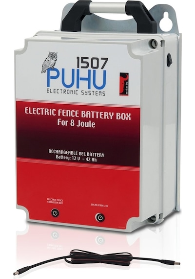 Puhu Ecos Güneş Enerjili Elektrikli Çit Cihazı 8 Joule 60w Panel + 12v/42ah Jel Akü