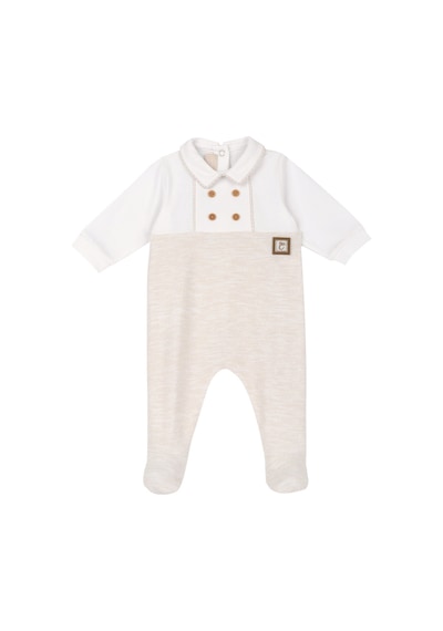 Chicco Erkek Bebek Arkadan Açılan Tulum 09101463000000 000061 Bej