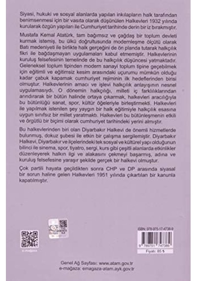 Türk Modernleşmesinde Halkevleri Ve Diyarbakır Halkevi Örneği