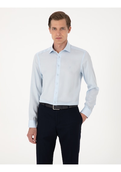 Pierre Cardin Erkek Açık Mavi Gömlek Desenli 50303339-vr003 Açik Mavi