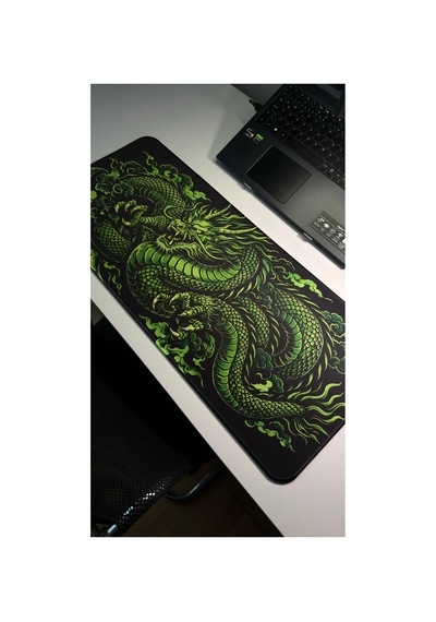 Ejderha Yeşil V3 70x30 Xl Gaming Kauçuk Kaymaz Taban Mouse Pad Fare Altlığı