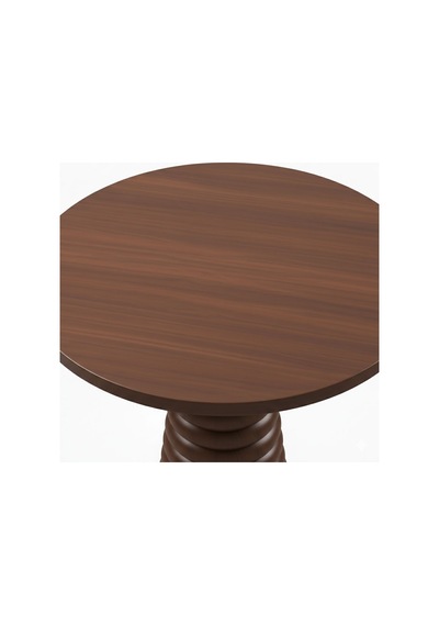 Spirra Yuvarlak Ahşap Yemek Masası 120x120 Ceviz