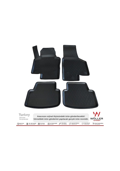 Volkswagen Jetta Paspas 2011 2019 Arası Uyumlu 3d Havuzlu Paspas