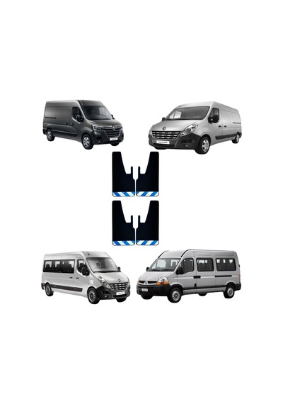 Renault Master Mavi-beyaz Fosforlu 4'lü Paçalık Çamurluk Tozluk Ren0fx03003