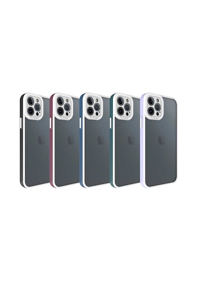 Zeyline Apple Uyumlu iPhone 12 Pro Zore Mima Kapak-lacivert