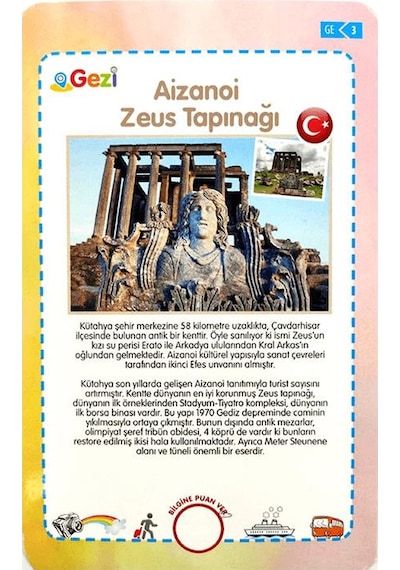 Gezi Eğitici Oyun Kartları - Etkinlik Kartları