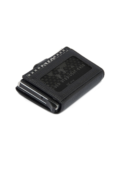 Tergan Siyah Deri Unisex Kredi Kartlık 00263A41