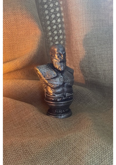 Kazanova Design Kratos Büst Figür 10 Cm Masaüstü Dekoratif Hediyelik