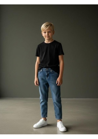 Zekids Erkek Çocuk Denim Pantolon-16656 Renkli