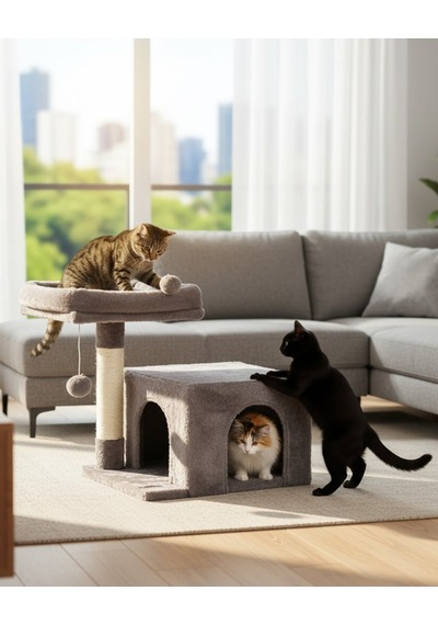Reyo Pet Komfor Stepli Yuvalı Kedi Tırmalaması