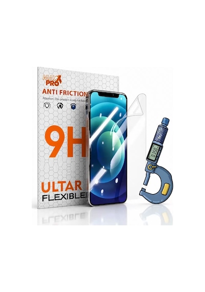 Nothing Phone 1 Uyumlu Ekran Koruyucu Ekstra Koruma - Maxxpro 0.35 Tpu 9h - Hd