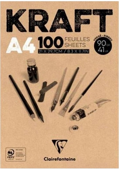 Clairefontaine Kraft Dk96545 A4 90 Gr 100 Yp.