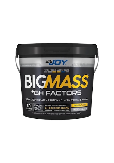 Bigjoy BIGMASS Gainer GH FACTORS 5000g  Muz