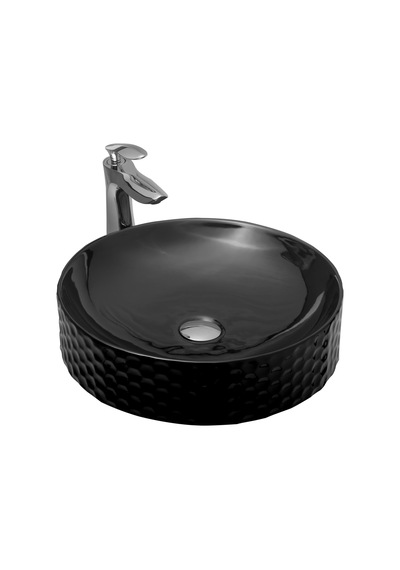 Paluci Paula Black Çanak Lavabo Sırlı