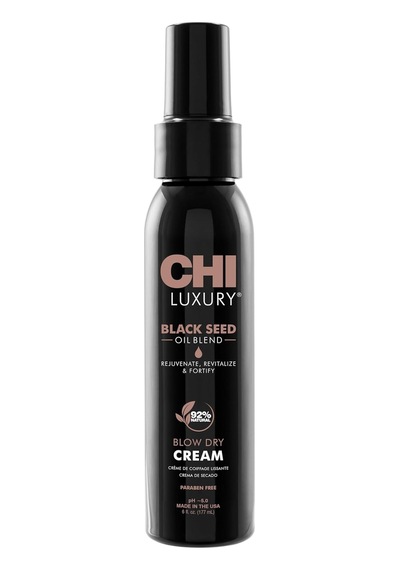 Luxury Black Seed Oil Blow Dry Cream, Moisturizing Styling Cream For Sleek &amp Smooth Hair, Light-hold, Sulfate, Parab