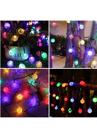 Misket Led Güneş Enerjili Bahçe Aydınlatma Dış Mekan Rgb Diğer