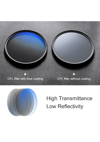 K&f Concept 58 Mm Nano-c Serisi Hmc Cpl Filtre - Slim Seri Dairesel Polarize Filtre
