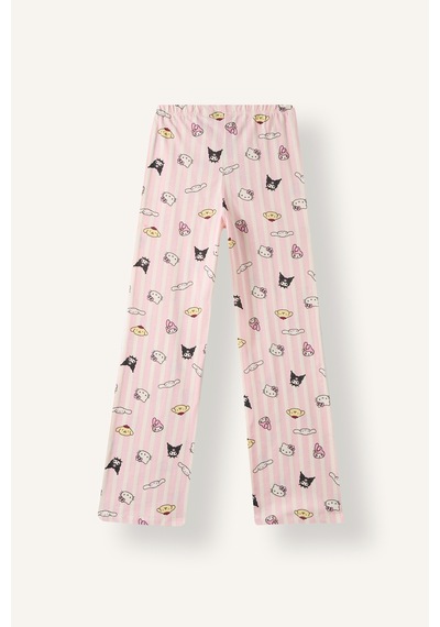Defacto Hello Kitty And Friends Baskılı Uzun Kollu 2li Pijama Takımı Kız Çocuk I1876a826auer105 Ekru-er105